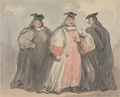 三人の宗教学者 作： Thomas Rowlandson