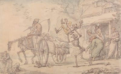 時間と死とグッディ・バートン 作： Thomas Rowlandson