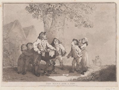 ユダヤ人には多すぎる、1785 年 9 月 20 日、1785 年 9 月 20 日。 作： Thomas Rowlandson