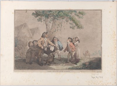 ユダヤ人には多すぎる、1785 年 9 月 20 日、1785 年 9 月 20 日。 作： Thomas Rowlandson