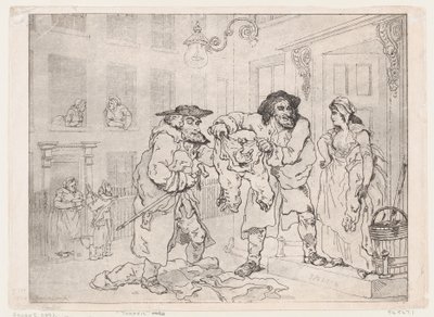 トラフィック、1791年、1791年。 作： Thomas Rowlandson