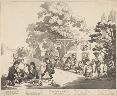 葬儀屋たちの宴 作： Thomas Rowlandson