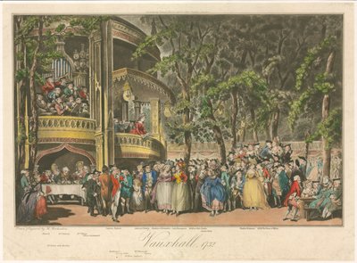 ヴォクソール、1732 作： Thomas Rowlandson
