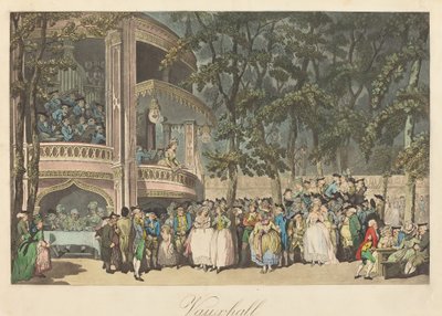 ヴォクスホール ガーデンズ 作： Thomas Rowlandson