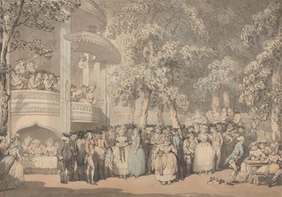ヴォクスホール ガーデンズ 作： Thomas Rowlandson