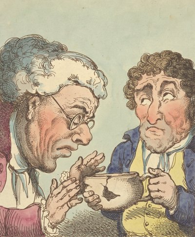 崇拝、1800年、1800年。 作： Thomas Rowlandson