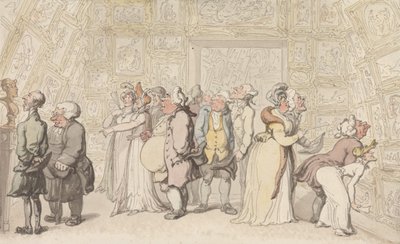 ロイヤル・アカデミーでの鑑賞 作： Thomas Rowlandson