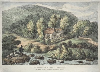 コーンウォールの景色: キャメル川の景色, コーンウォール 作： Thomas Rowlandson