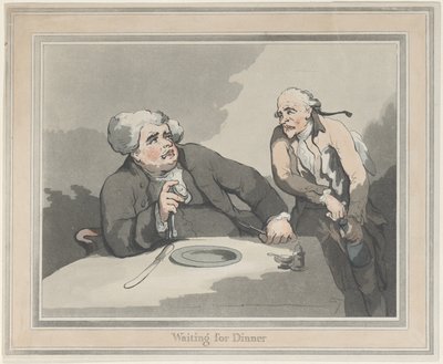 夕食を待つ 作： Thomas Rowlandson