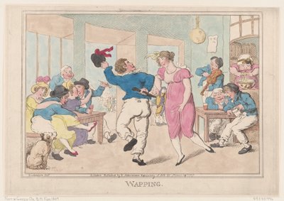 ワッピング、1807 年 9 月、1807 年 9 月。 作： Thomas Rowlandson