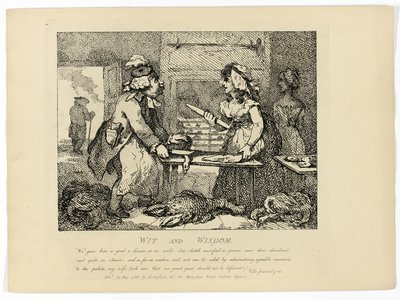ボズウェルのヘブリディーズ諸島旅行記より「機知と知恵 作： Thomas Rowlandson