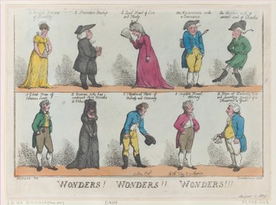 驚異！ ワンダーズ!! Wonders!!!、[1809 年 8 月 1 日]、再版。[1809 年 8 月 1 日]、再版。 作： Thomas Rowlandson