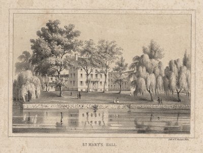 セントメアリーズホール、1850年 作： Thomas S. Sinclair