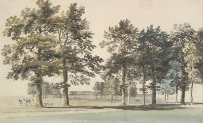 モート島、ウィンザー グレート パーク、1754 ～ 55 年。 作： Thomas Sandby