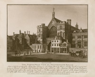 ウェストミンスターホールの北西ビュー 作： Thomas Sandby