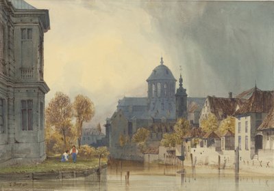 ハンスワイクの聖母教会、メッヘレン（マリーン）、ベルギーの眺め 作： Thomas Shotter Boys