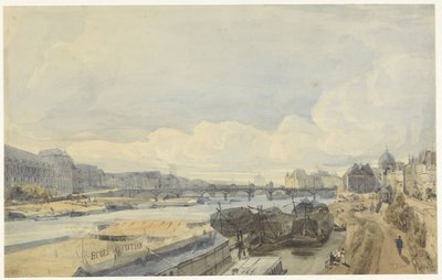 ポンデザールのレベルでセーヌ川を眺める 作： Thomas Shotter Boys