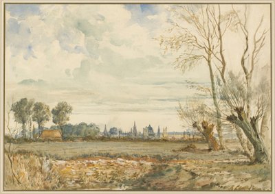 オックスフォードを遠望する牧草地 作： Thomas Shotter Boys