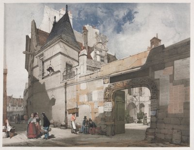 パリ、ゲント、アントワープ、ルーアンの美しい建築物: Hôtel de Cluny, Paris 作： Thomas Shotter Boys