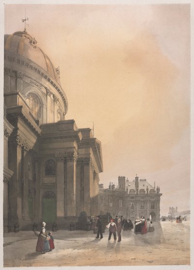 パリ、ゲント、アントワープ、ルーアンの絵のように美しい建築物: パリの研究所のチャペル 作： Thomas Shotter Boys