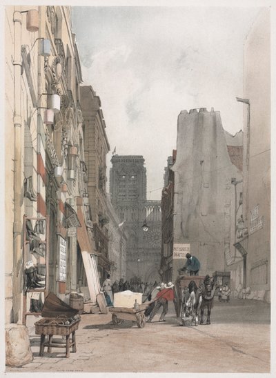 パリ、ゲント、アントワープ、ルーアンの美しい建築物: パリのノートルダム大聖堂 作： Thomas Shotter Boys
