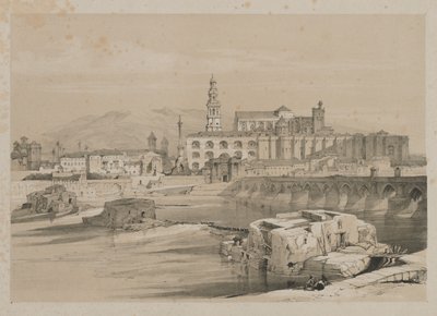 スペインの絵のようなスケッチ: コルドバ、グアダルキベルのローマ橋の遺跡 作： Thomas Shotter Boys