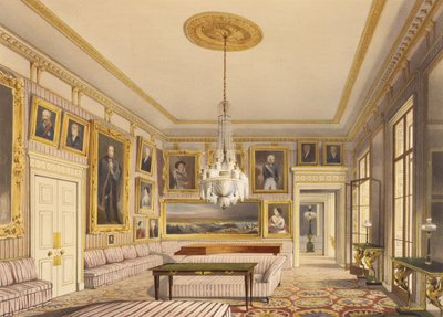 The Striped Drawing Room、Apsley House、1853（印刷） 作： Thomas Shotter Boys