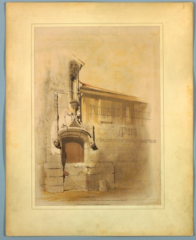 タイトルページ「パリ、ゲント、アントワープ、ルーアンなどの絵のように美しい建築物」 作： Thomas Shotter Boys