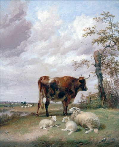 「カンタベリー メドウズ」、19 世紀。 作： Thomas Sidney Cooper