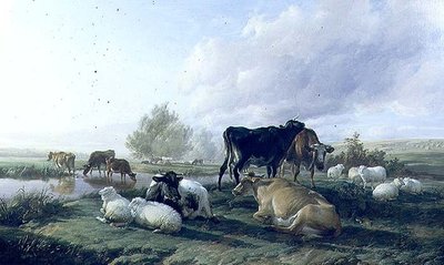 カンタベリーのホワイトホール・メドウズにて 作： Thomas Sidney Cooper