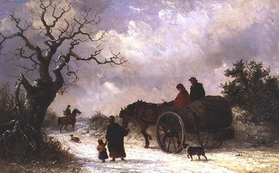 Home from Market（油彩・キャンバス） 作： Thomas Smythe