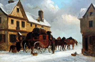 Unloading the Stage（油彩・キャンバス） 作： Thomas Smythe