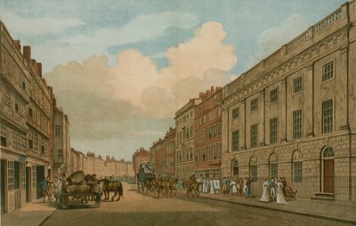 1726年に改築された、ロンドンのリードデンホールストリートにある東インド会社が所有する家 作： Thomas Snr. Malton