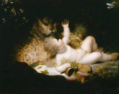 キューピッド・オン・ガード 作： Thomas Stothard