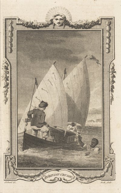 パブ、ノベリストマガジンのロビンソンクルーソー。 1781 作： Thomas Stothard
