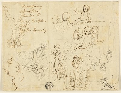 サミュエル・ロジャースの詩のためのスケッチ 作： Thomas Stothard