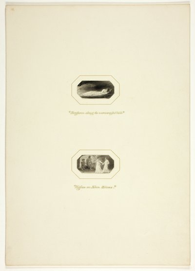 1796 年のロイヤル エンゲージメント ポケット ブックにある、The Triumphs of Temper のプレートの研究 作： Thomas Stothard