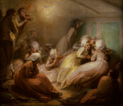 難破したインディアマン船 "ハーズウェル号"、1786年頃（油彩・キャンバス） 作： Thomas Stothard