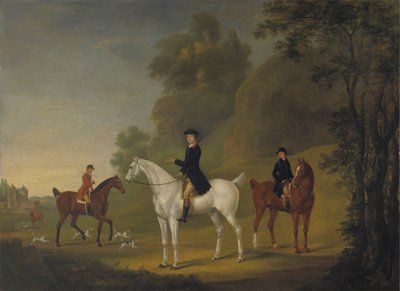 Lord Bulkeley ja hänen Harriers, hänen metsästäjä John Wells ja Whipper-In R. Jennings 作： Thomas Stringer