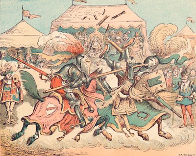 中世のトーナメント、c1884 作： Thomas Strong Seccombe