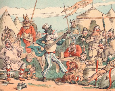 デンマークの収容所にいるアルフレッド王、c1884 作： Thomas Strong Seccombe