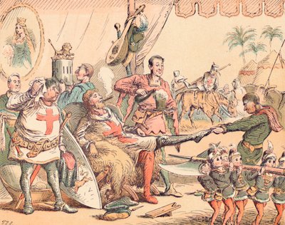 パレスチナのリチャード1世、c1884 作： Thomas Strong Seccombe