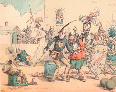 砲兵の紹介、c1884 作： Thomas Strong Seccombe