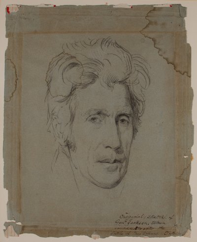 アンドリュー・ジャクソン、ニューオーリンズの戦い後、1815年頃（絵） 作： Thomas Sully