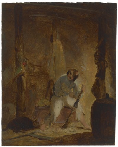 彼の洞窟でc。 1856 作： Thomas Sully
