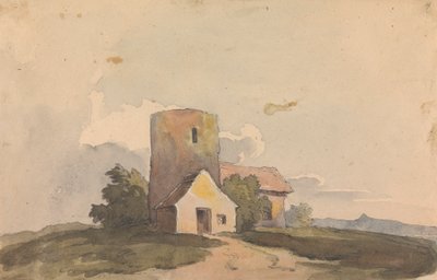 建物構造のある景観 作： Thomas Sully