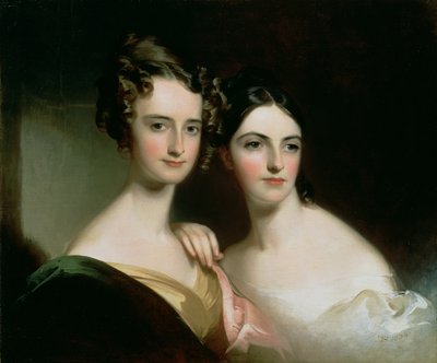 エレンとメアリー・マクイルヴェインの肖像 作： Thomas Sully