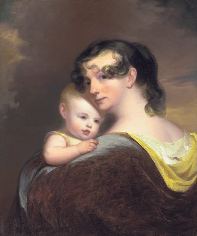 エスターフォーチュンウォーレンと彼女の娘ヘスターの肖像、1811年 作： Thomas Sully