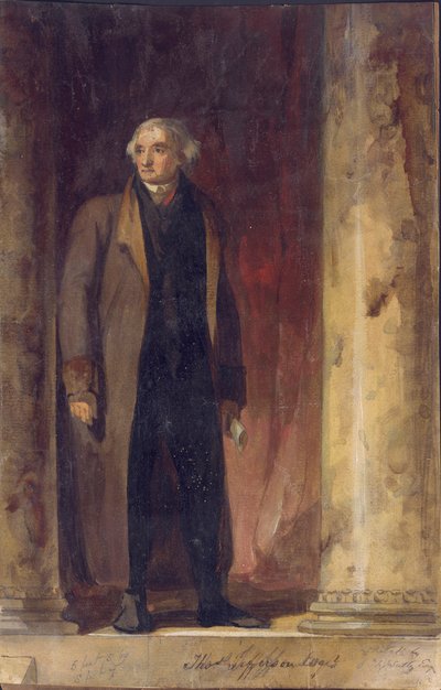 トーマス・ジェファーソンの肖像、1822 作： Thomas Sully
