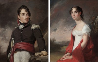 Jean Terford David と Mary Sicard David の肖像 作： Thomas Sully